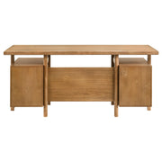 Roldan 69-inch 4-drawer Computer Desk with File Drawer Light Ash - 801115