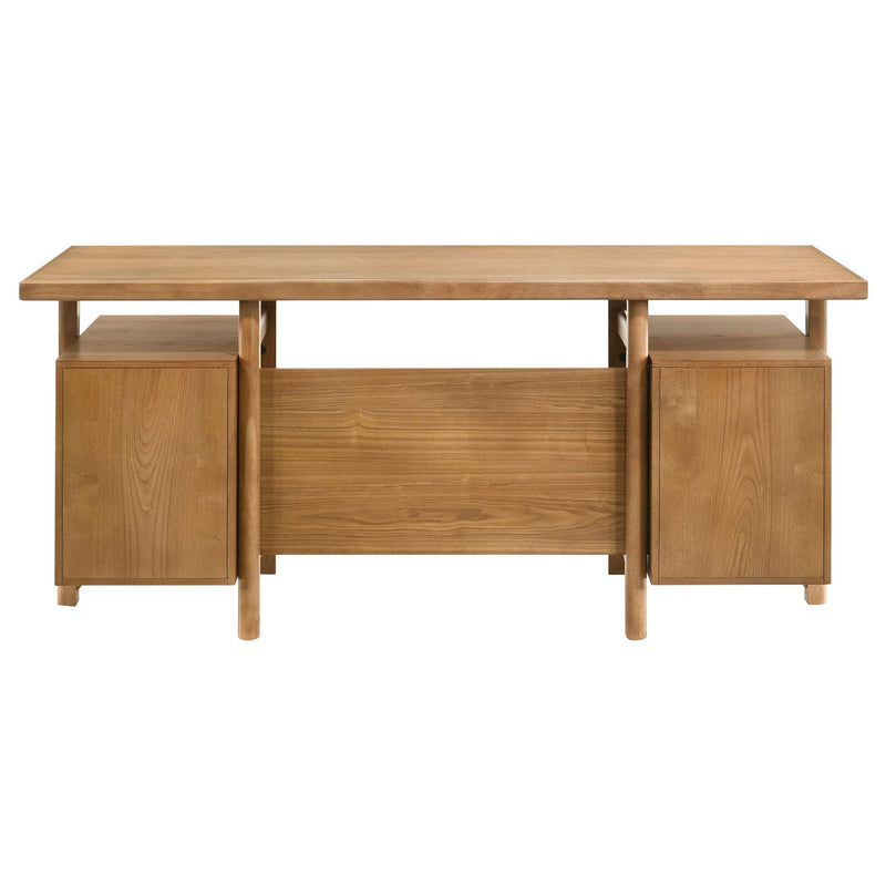 Roldan 69-inch 4-drawer Computer Desk with File Drawer Light Ash - 801115
