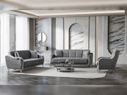 Rolex 3-pieces (Sofa & Loveseat & Chair) Livingroom Set in Brown - 200-ST-ROL-VELVET260-321