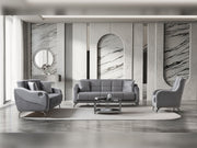 Rolex 3-pieces (Sofa & Loveseat & Chair) Livingroom Set in Brown - 200-ST-ROL-VELVET260-321