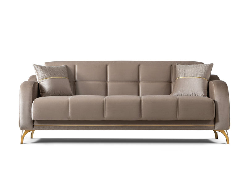 Rolex 3-pieces (Sofa & Loveseat & Chair) Livingroom Set in Grey - 200-ST-ROL-VELVET405-321