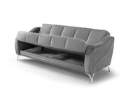Rolex 3-pieces (Sofa & Loveseat & Chair) Livingroom Set in Grey - 200-ST-ROL-VELVET405-321