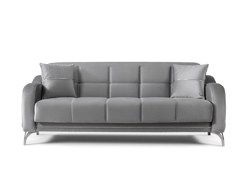 Rolex 3-pieces (Sofa & Loveseat & Chair) Livingroom Set in Grey - 200-ST-ROL-VELVET405-321