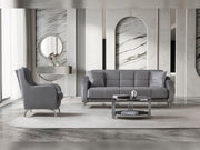 Rolex Chair in Grey - 200-ST-ROL-VELVET405-B
