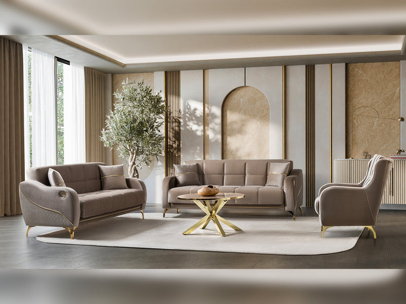 Rolex Convertible Sofa in Brown - 200-ST-ROL-VELVET260-3