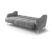 Rolex Convertible Sofa in Grey - 200-ST-ROL-VELVET405-3