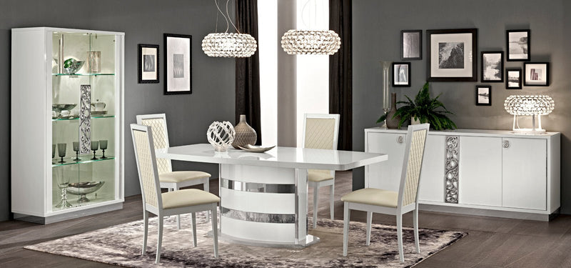 Roma 4 - Door Buffet White - DMV Furniture