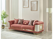 Romans 2-pieces (Sofa & Loveseat) Livingroom Set Brick in Brick - 101-ROM-SIE210-32