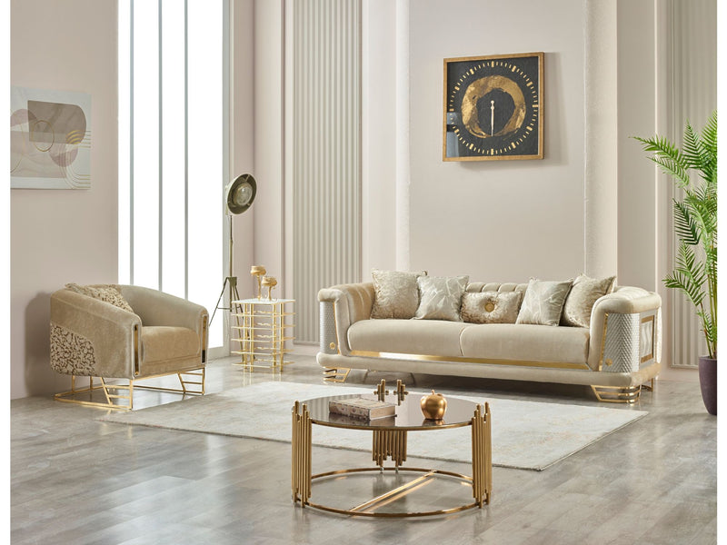 Romans Chair Beige in Beige - 101-ROM-NSIE30-B