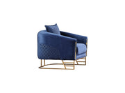 Romans Chair Navy Blue in Blue - 101-ROM-LV431-B