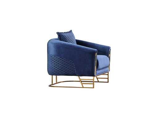 Romans Chair Navy Blue in Blue - 101-ROM-LV431-B