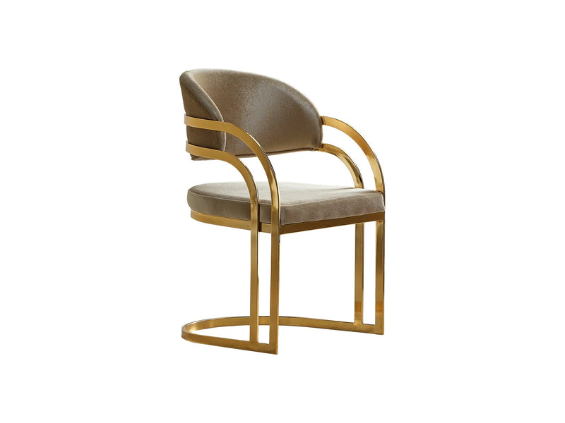 Romans Dining Chair Beige in Beige - 115-ROM-NSIE30-DC