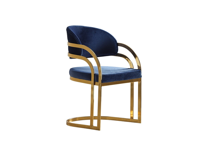 Romans Dining Chair Navy Blue in Blue - 115-ROM-LV431-DC