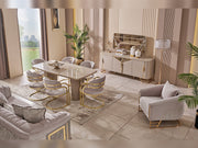 Romans Dining Table - 115-ROM-DT