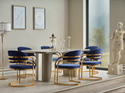 Romans Diningroom (Consol With Mirror & Dining Table & 6 Dining Chair) - 115-ROM-SET