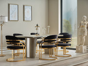 Romans Diningroom (Consol With Mirror & Dining Table & 6 Dining Chair) - 115-ROM-SET