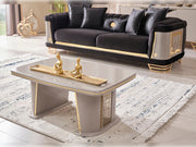 Romans Stationary Sofa Black in Black - 101-ROM-LV900-3