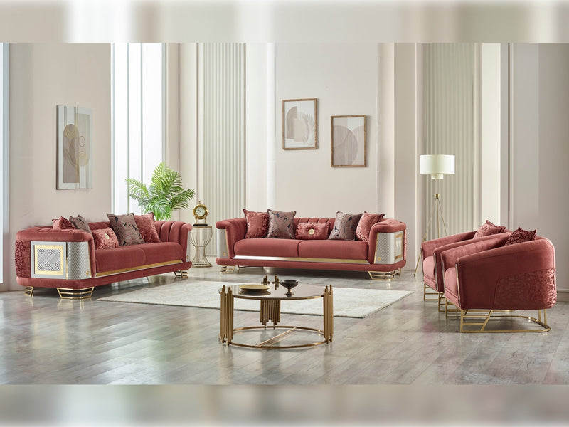 Romans Stationary Sofa Brick in Brick - 101-ROM-SIE210-3