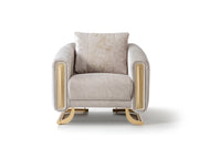 Romeo 3-pieces (Sofa & Loveseat & Chair) Livingroom Set in Beige - 200-ST-ROM-HENRY07-321