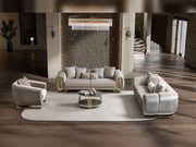 Romeo 3-pieces (Sofa & Loveseat & Chair) Livingroom Set in Beige - 200-ST-ROM-HENRY07-321