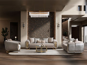 Romeo 3-pieces (Sofa & Loveseat & Chair) Livingroom Set in Beige - 200-ST-ROM-HENRY07-321
