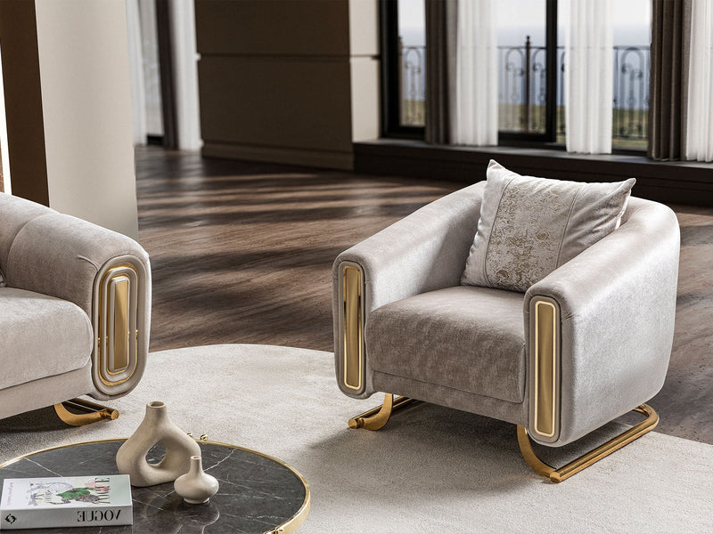 Romeo Chair in Cream - 200-ST-ROM-KENZO20-B