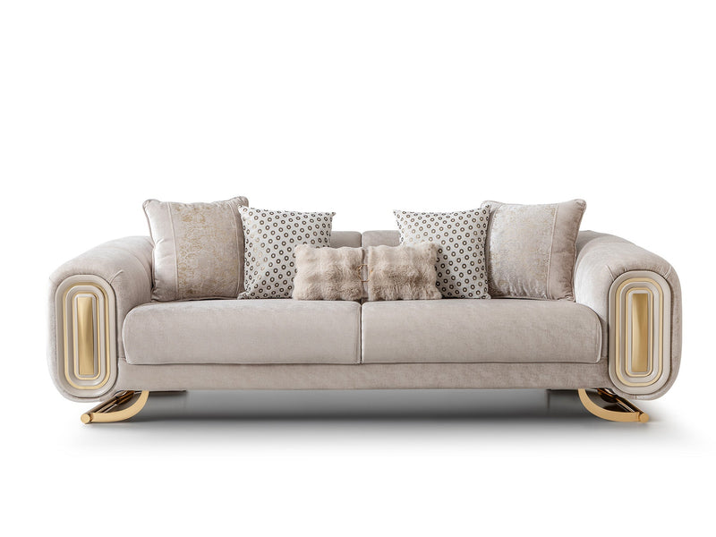 Romeo Stationary Sofa in Beige - 200-ST-ROM-HENRY07-3