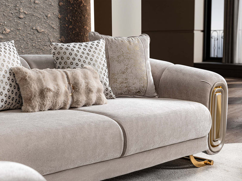 Romeo Stationary Sofa in Beige - 200-ST-ROM-HENRY07-3