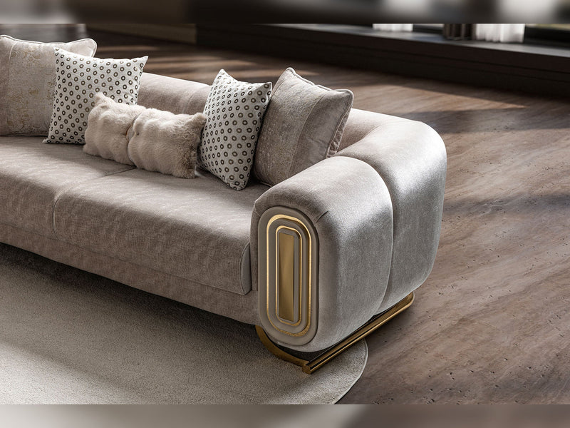Romeo Stationary Sofa in Cream - 200-ST-ROM-KENZO20-3
