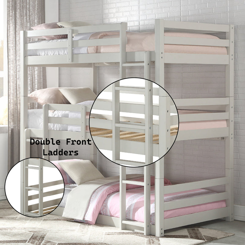 Ronnie Triple Twin Bunk Bed - 37420