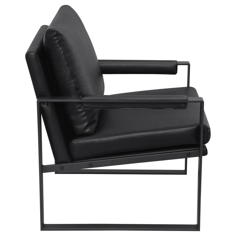 Rosalind Upholstered Track Arm Accent Chair Black - 903021