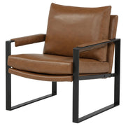 Rosalind Upholstered Track Arm Accent Chair Brown - 903019