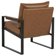 Rosalind Upholstered Track Arm Accent Chair Brown - 903019