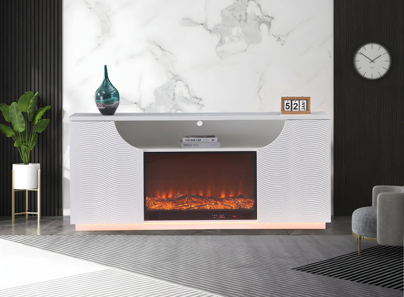 Rosario White Tv Stand - ROSARIO-WH-TVS