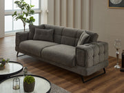 Rose Convertible Sofa in Dark Grey - 200-SIM-ROS-CALVE18-3