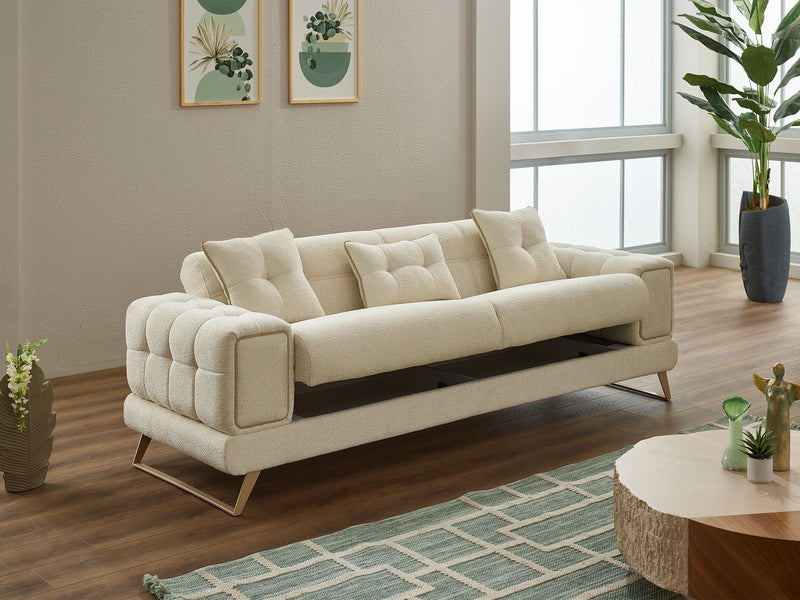 Rose Convertible Sofa in Dark Grey - 200-SIM-ROS-CALVE18-3