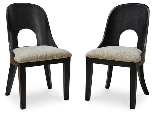 Rowanbeck Black Dining Chair (Set of 2) - D821-01X2
