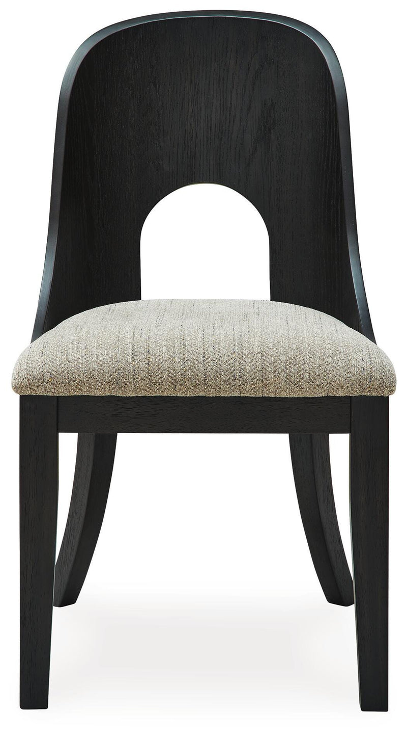 Rowanbeck Black Dining Chair (Set of 2) - D821-01X2