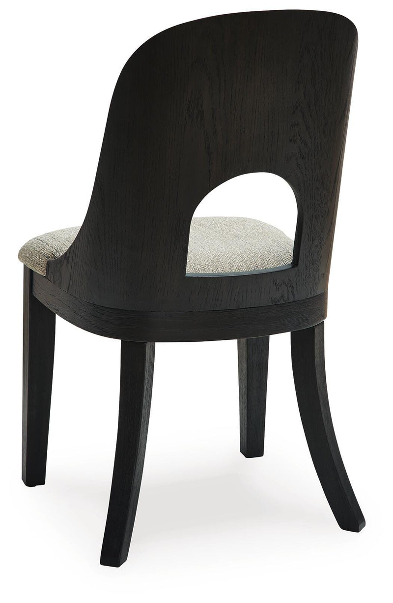 Rowanbeck Black Dining Chair (Set of 2) - D821-01X2