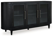 Rowanbeck Dining Table and 4 Chairs with Storage in Black from Ashley - DMV Furniture