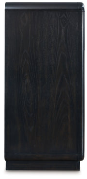 Rowanbeck King Upholstered Panel Bed with Dresser in Gray/Black from Ashley - DMV Furniture