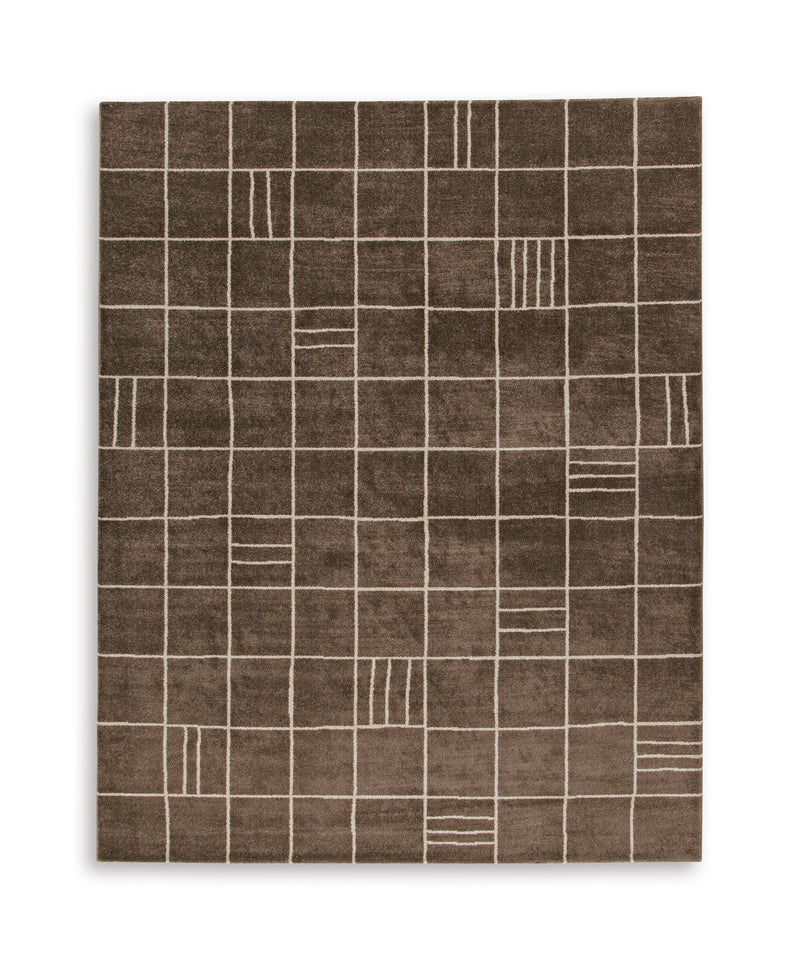 Rowbrook Brown/Tan Large Rug - R408781