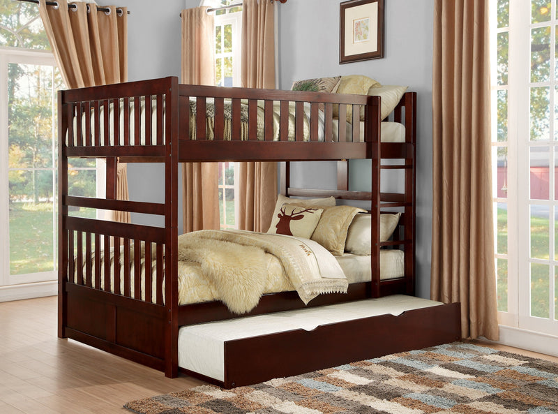 Rowe Cherry Full/Full Bunk Bed - DMV FurnitureBunk Bed