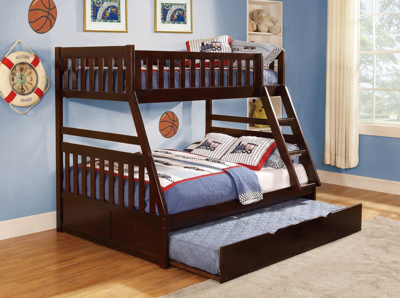 Rowe Cherry Twin/Full Bunk Bed - DMV FurnitureBunk Bed
