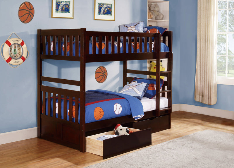 Rowe Cherry Twin/Twin Bunk Bed - DMV FurnitureBunk Bed