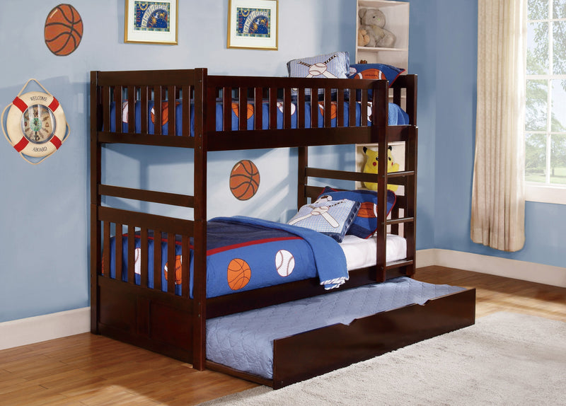Rowe Cherry Twin/Twin Bunk Bed - DMV FurnitureBunk Bed