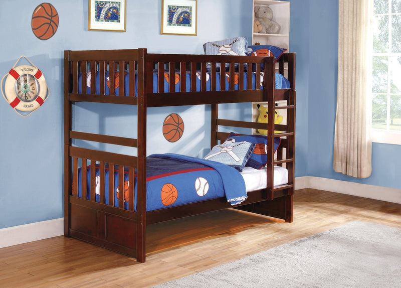 Rowe Cherry Twin/Twin Bunk Bed - DMV FurnitureBunk Bed