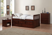 Rowe Cherry Twin/Twin Trundle Captain Bed - DMV FurnitureYouth Bedroom Set
