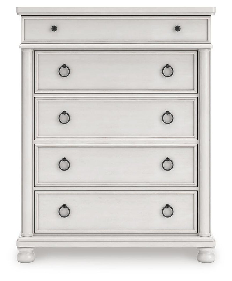 Rowlenstown Antique White Chest of Drawers - PCB823-46
