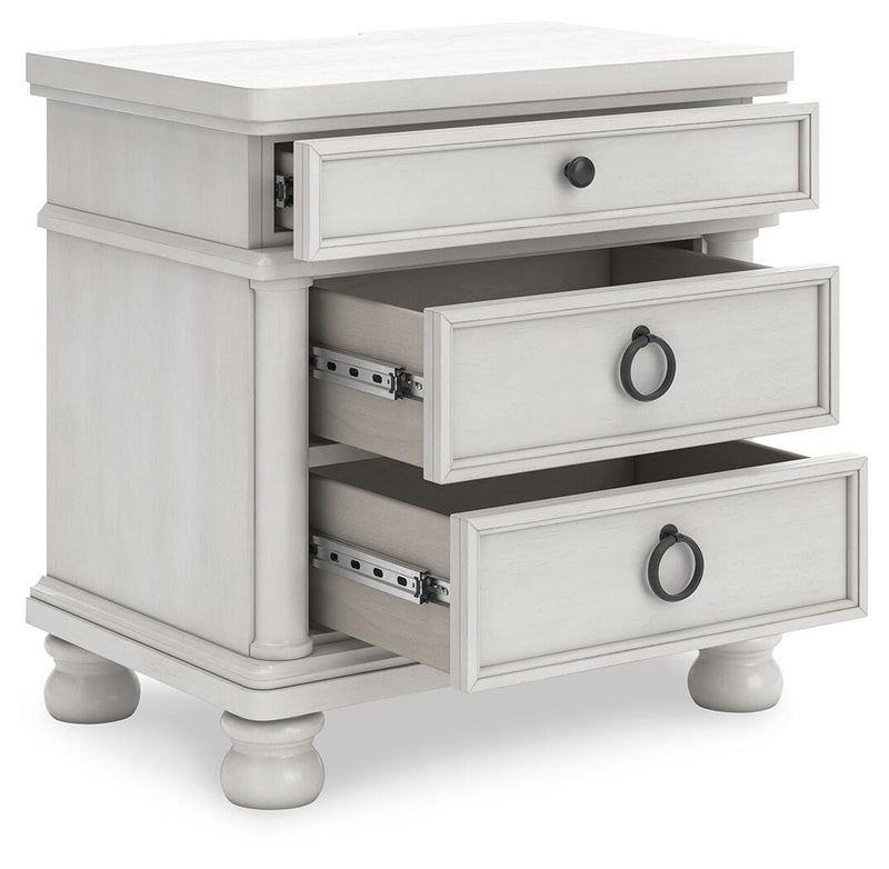 Rowlenstown Antique White Nightstand - PCB823-93